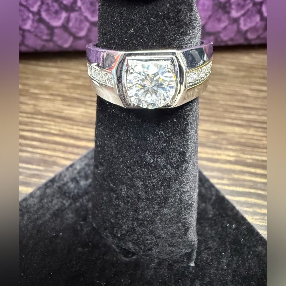 1.5ctw Moissanite Men's Ring